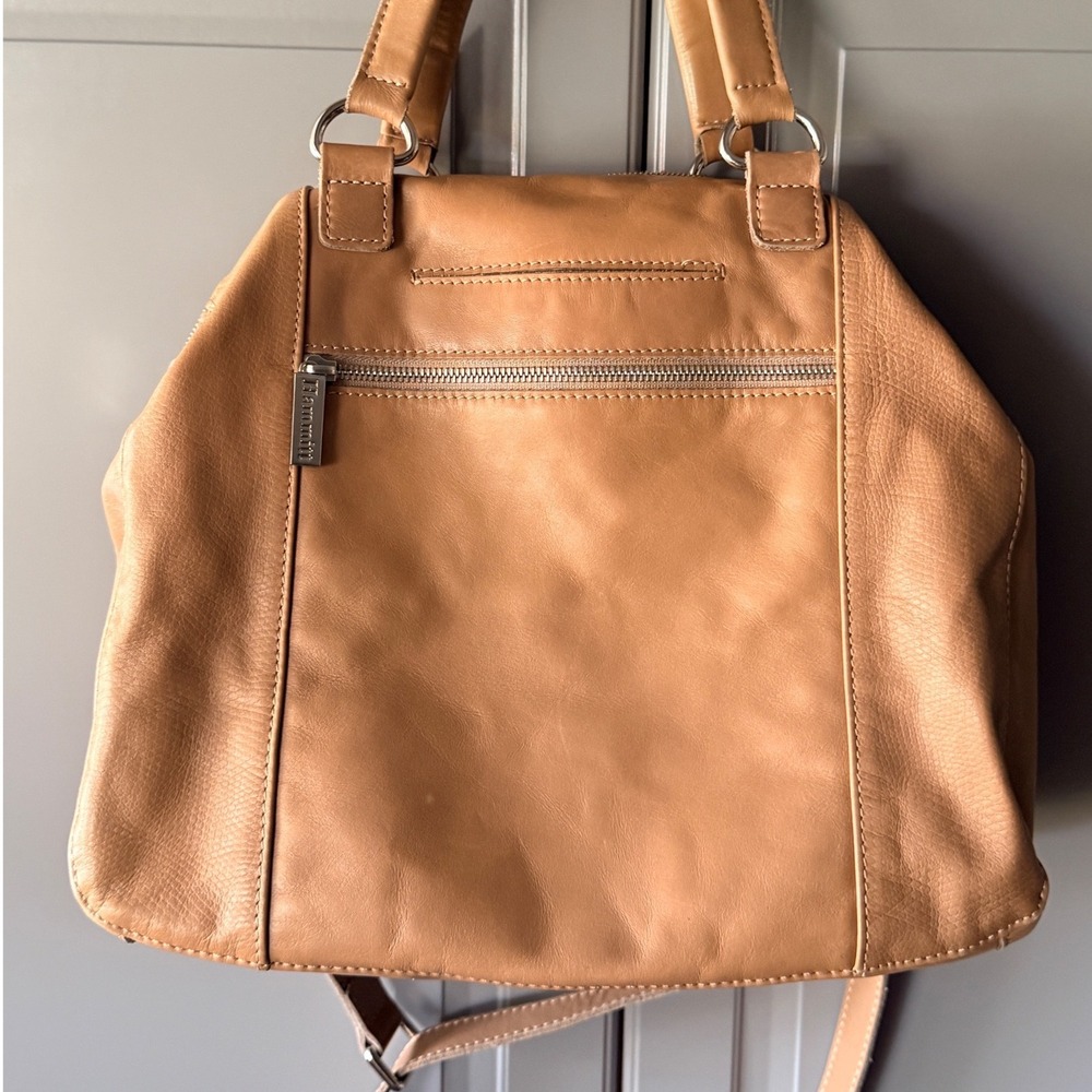 Hammitt Los Angeles Leather Crossbody Bag, Tan Silvertone Hardware - Picture 15 of 16